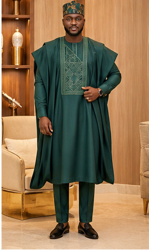 Emerald Agbada Set